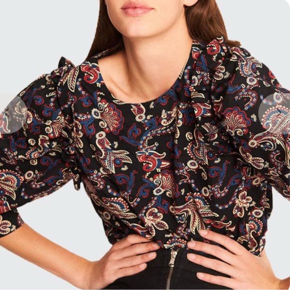 ba&sh Rym Blouse, Noir - Picture 5 of 12